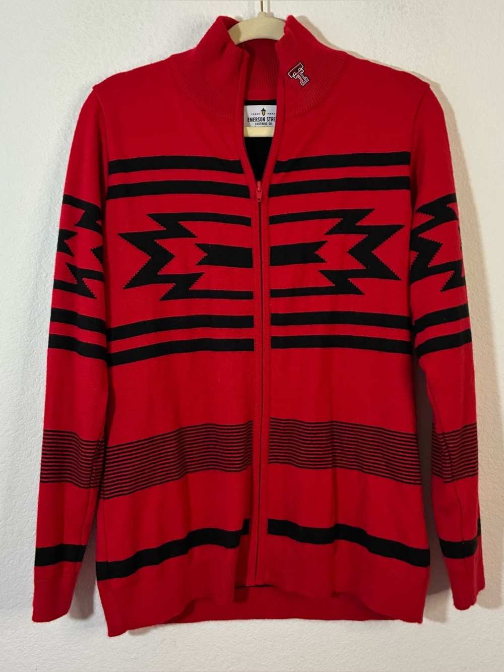 Emerson Street Texas Tech Aztec Sweater, Medium